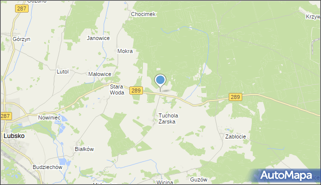 mapa Tuchola Mała, Tuchola Mała na mapie Targeo